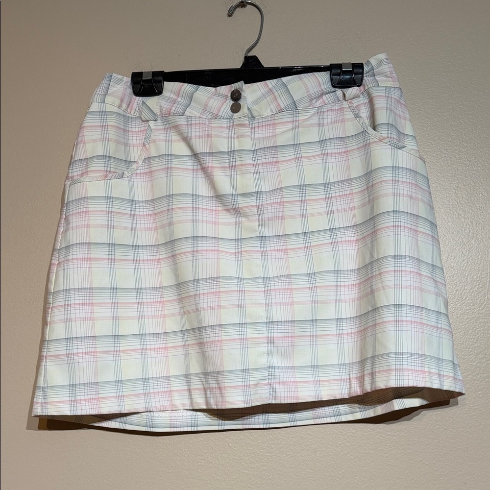 Nike Pastel Plaid Mini Skirt